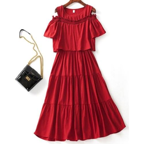 Красные летние платья YoYo Bingo China At AliExpress