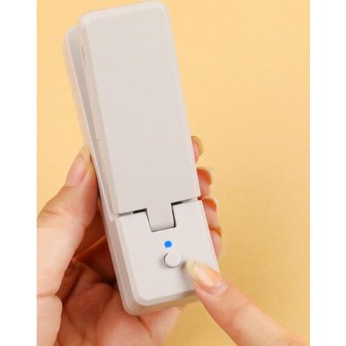 Sealing Machine USB Charging Magnetic Bottom Bag Sealer Heating Plastic Bag Sealing Machine Home Supplies Bag Clips 2021