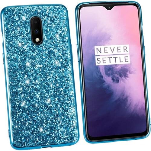 ZKFYS Luxury Bling Glitter Phone Case For Oneplus 7 Pro 6 6T Sequin Plating Shockproof Back Cover For One plus 6 6T 7 Pro Fundas