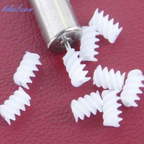 10pcs/lot 0.3 modulus plastic worm gear reduction gear for diy car toy tool accessories