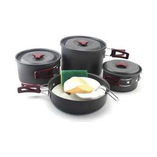 2017 Outdoor aluminum oxide items cooker pot cooking set
