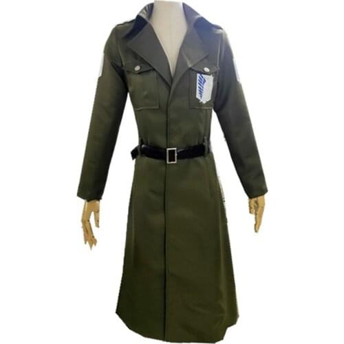 2021 Japan Anime Attack on Titan Coat Cosplay Costume Cos Scout Regiment Cosplay Coat