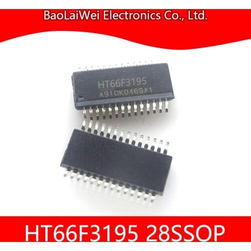 2pcs HT66F3195 28SSOP ic chip Electronic Components Integrated Circuits Active Components A/D Flash MCU with EEPROM