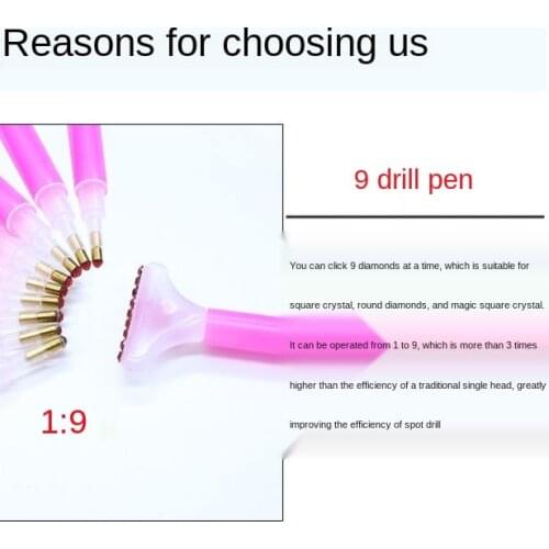 Artracyse 5D DIY Diamond Painting Accessories Diamond Painting Tools Cross Stitch Tool Set Diamond Embroidery Box and Stickers