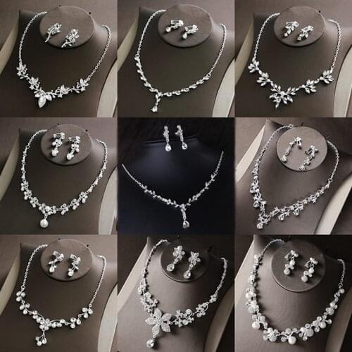 CC Women Jewelry Sets Necklace Drop Earring Wedding Accessories Engagement Bijoux 100% Handmade Jewellery Trendy Choker TL234