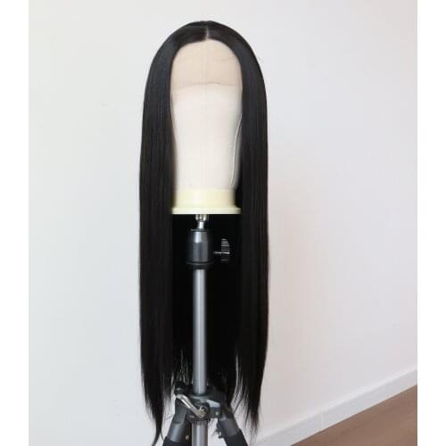 Black Synthetic Wigs for Women Heat Resistant Fiber Hair Long Straight Lace Front Womens Wigs