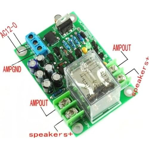 LJM Dual Channel Stereo speaker protection board AC15V 10A Finished board