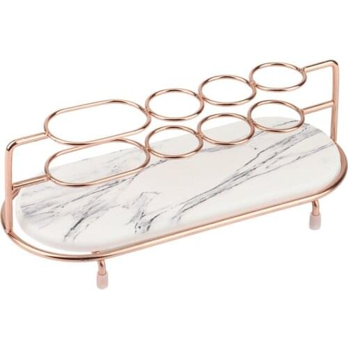 Eectric Toothbrush Holder Light Luxury Bathroom Shelf Washing Table Diatom Mud Absorbent Pad Storage Rack