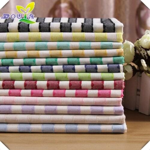Cotton Striped jacquard fabric in spring and summer fashion dress fabric multicolor