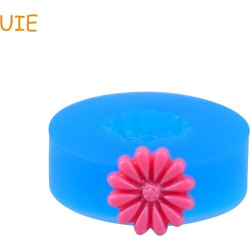 HYL292U 13.6mm Daisy Flower Silicone Mold - Fondant, Cake Decoration, Chocolate, Resin Jewelry Making, Icing, Gum Paste, Candy