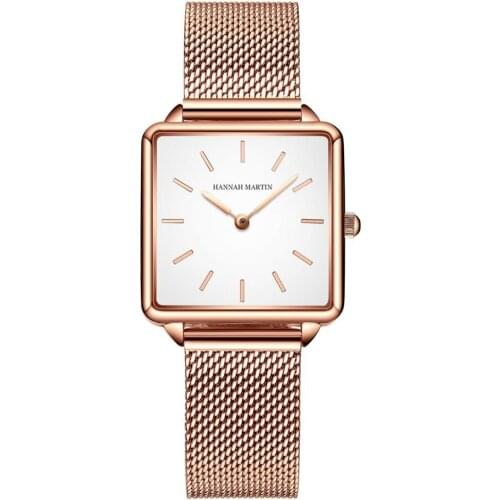 Square Watches Relogio Feminino Japan Movement Women Watches Rose Gold Simple Fashion Casual Brand Wristwatch Luxury Lady