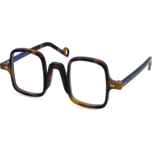 Small Square Acetate Glasses Frame Vinatge Men Myopia Eyeglasses High Quality Clear Lens Goggle Retro Optical Eyewear Women