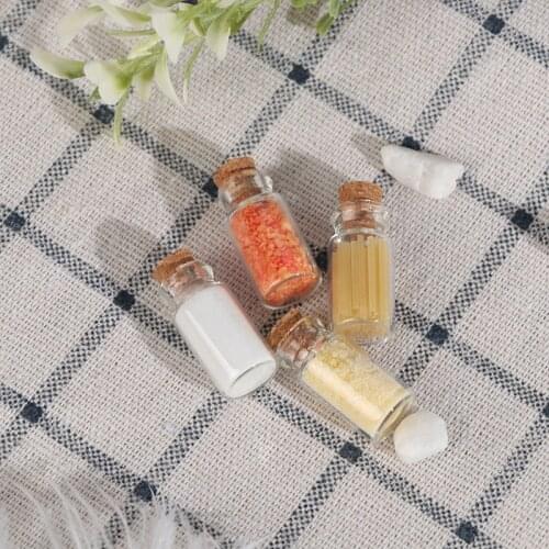 Hot sale 4Pcs DIY 1/12 Dollhouse Miniatures Kitchen Food Mini Seasoning Food Bottle