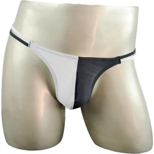 Men Male Sexy Ultrathin Low Rise Ice Silk Slip Homme Patchwork Underwear Briefs Bulge Pouch Underpants Cuecas Gay Underwear NEW