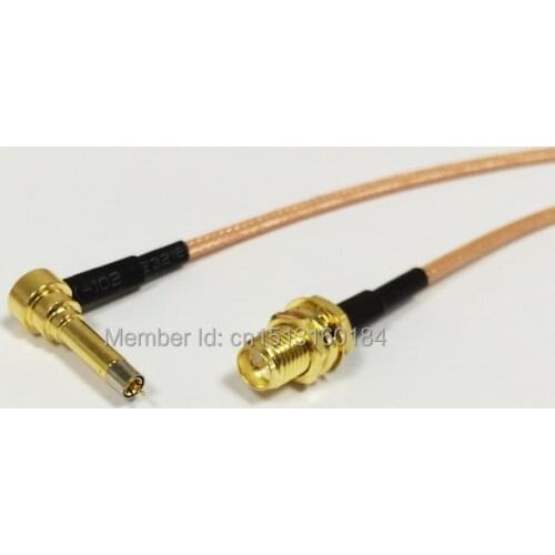 New RP-SMA Female Jack To MS156 Right Angle Connector RG316 Coaxial Cable 15CM 6" Modem antenna Extension Cable Pigtail
