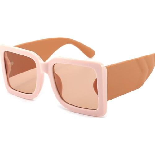 Thick Frame Fashion Rectangle Gradient Women Sunglasses Trendy Shades For Ladies Square Big Sun Glasses Female UV400 2021 Style