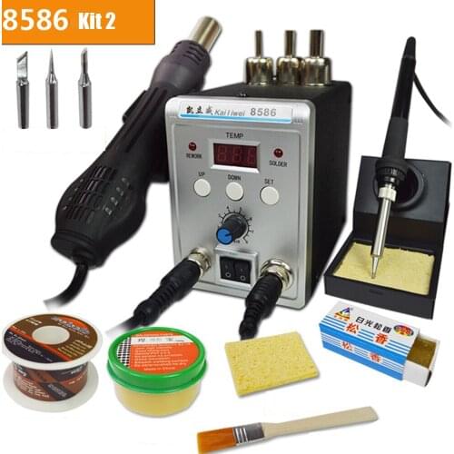 8586 hot air gun desoldering platform constant temperature anti-static welding solder station TELEPHONE Repair