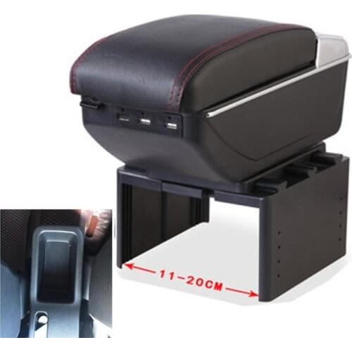 For Nissan Note e-Power armrest box central Store content box accessories With USB interface