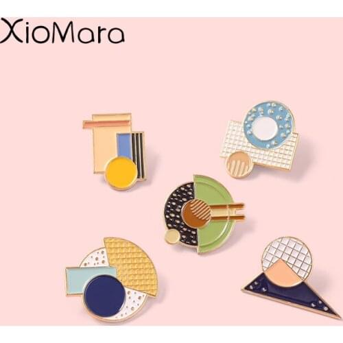 Trial Calculation Of Geometric Pi Enamel Pins Mathematics Measuring Stick Rhombus Square Round Brooch Lapel Pins Up Student Gift