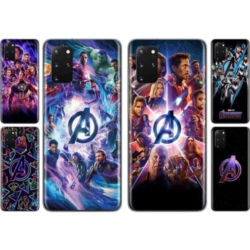 Marvel Avengers Logo For Samsung S20 FE A91 A81 A72 A71 A52 A51 A42 A41 A32 A31 A21 A12 Lite Transparent Phone Case