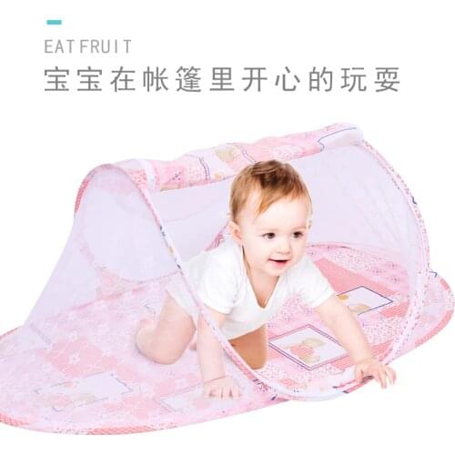 Newborn Baby Crib Netting Children Portable Foldable Baby Bed Mosquito Net Boat Type Zipper Curtain Infant Play Tent Sleep Bed