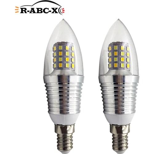 RUIANDSION 2Pcs 220V E14 LED Bulb Candle Light Dimmable Chandelier Lamp Adjustable Ceiling Lighting Oven Light 6500K 6000K 4300K