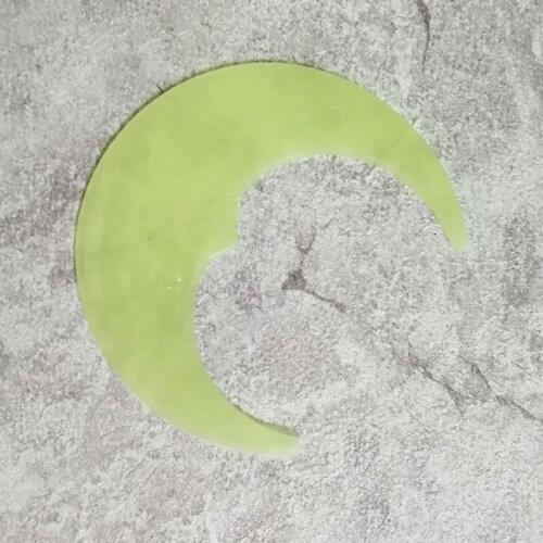 Moon Glow In Dark Luminous Fluorescent Plastic Wall Sticker Home Decor Decal Wallpaper Decorative 10pcs/lot 3D Stickers