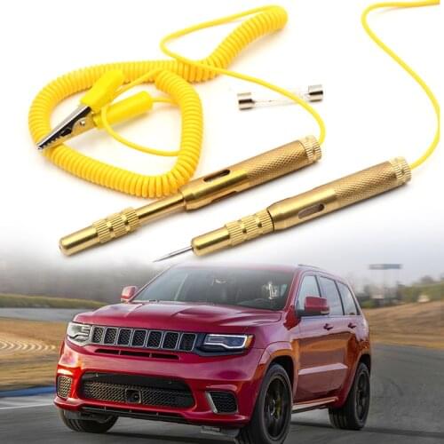 Auto Car Truck Voltage Circuit Tester 6V/12V/24V DC Hook Probe Test Light Pencil Car Tester Tool Kit Suitable for Trailers Vans