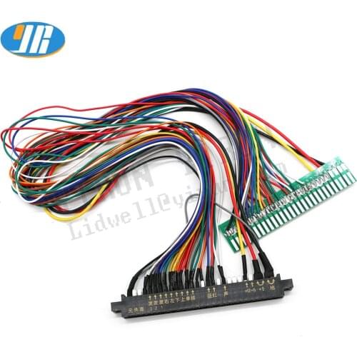 28P Jamma Cable Extender Gold Finger Connector Arcade Game Machine DIY Accessory 28 Pin Wire Harness Lengthen 60cm /100cm
