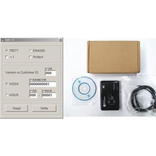 USB 125Khz RFID EM4305 T5567 Card Reader/Writer Copier/Writer programmer burner