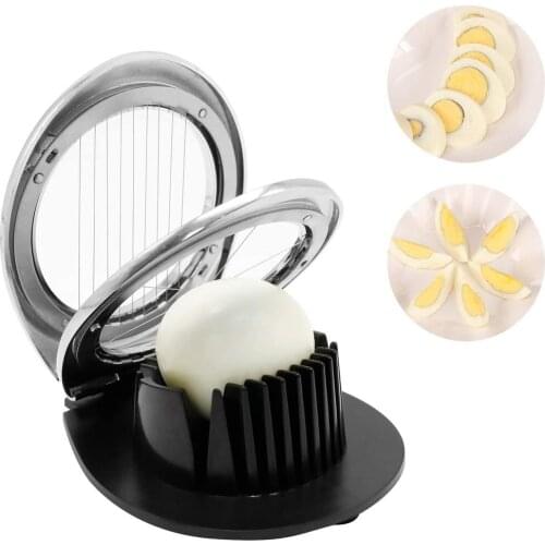 High-grade Multifunctional Egg Cutter Stainless Steel Sectioner Practical Boiled Egg Two Modes Household Kitchen Gadget