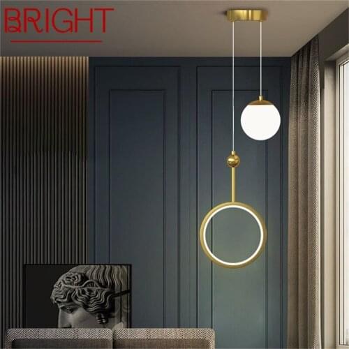 BRIGHT Nordic Pendant Light Fixtures LED Contemporary Simple Lamp Decorative For Home Living Room