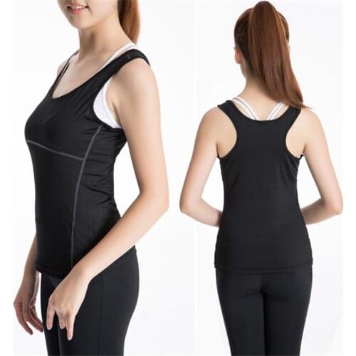 Women Quick Dry Sweat-wicking Running Gym Workout Tank Top Sleeveless Yoga Top