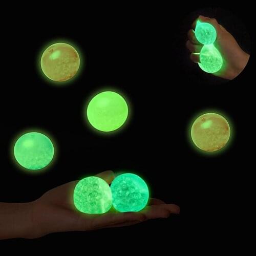 ZK50 Creative Luminous Tofu Ball fidget Toys Stress Squeeze Vent Ball Stretch Flour Ball Glowing Funny Toy Antistress For Adult