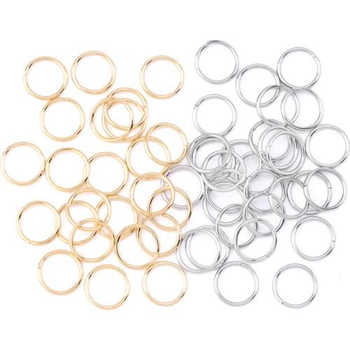100PCS/Box Stainless Steel Open Jump Rings Metal Split Ring Jewelry Accessories For Handmade Jewelry Finding Bracelet DIY