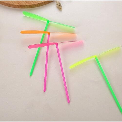12pcs/lot Plastic dragonfly mini rotor helicopter birthday gift toy for childrens birthday party Childrens favorite toy