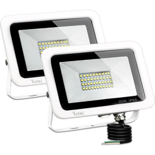 2PCS 30W LED Flood Light Outdoor Garden Lighting Spotlight Wall Street Light Waterproof IP65 120V
