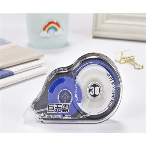 30m * 5mm Large Capacity Correction Tape with Primary School Students' Affordable Office Correction Tape with School Supplies