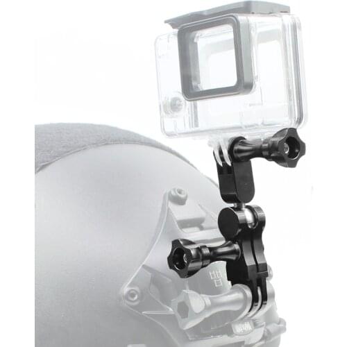 Aluminum Ball Head Helmet Adapter Mount for Gopro hero4 Session 3 3+4 5 7 Eken,Insta360 Action Camera