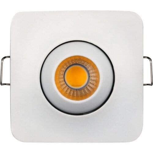 Free Shipping 10pcs/Lot White Square 3W Mini COB Led Downlight 220V Dimmable WarmWhite For Living Room