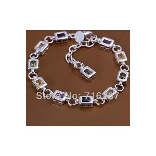 H261 Free Shipping Bracelet Fashion Jewelry Bracelet The square color stone bracelet axoa jova