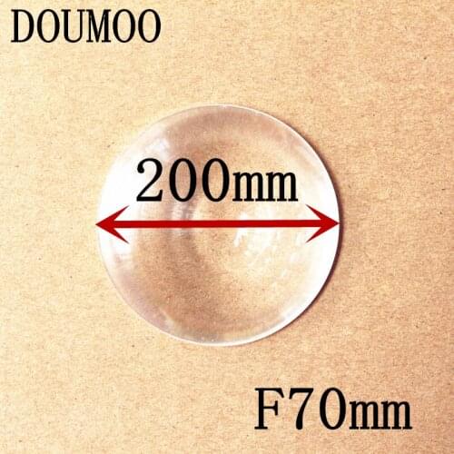 Free shipping Diameter 200 mm Focal length 70mm Round Fresnel Lens short focal length thickness 2mm circle lens for DIY