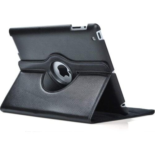 For iPad 2 iPad 3 iPad 4 Case 360 Degree Rotation PU Leather Cover for iPad 2 3 4 Stand Holder Cases Smart Case 1395 A1396 A1430