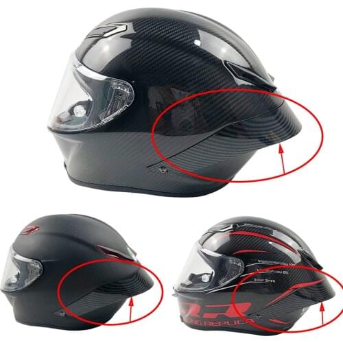 Carbon look Motorcycle Rear trim helmet spoiler case for AGV Pista GP RR
