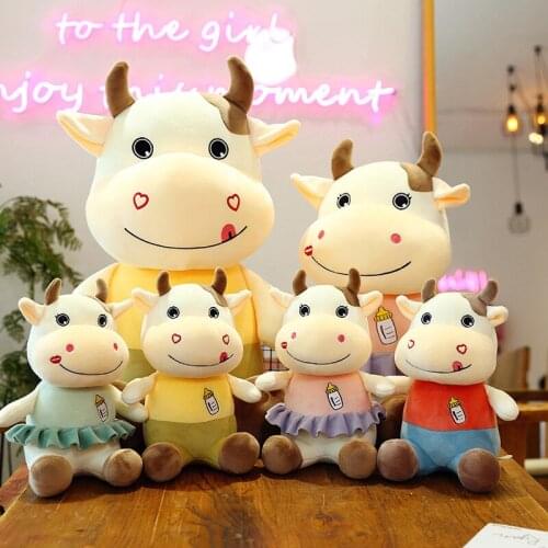 Kids Gifts Cute Cartoon Cattle Stuffed Animal Doll Soft Plush Toys