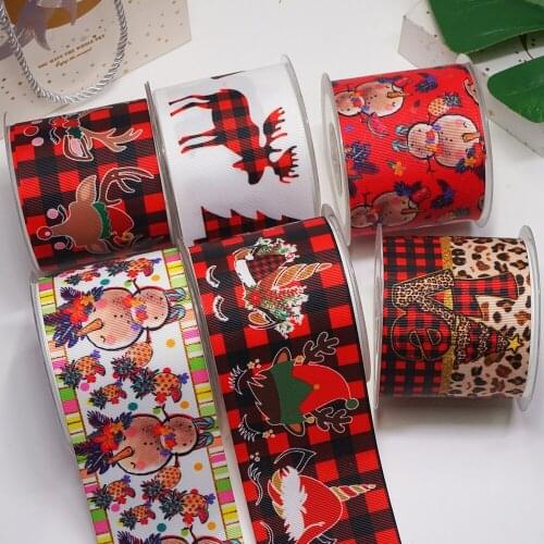 DIY Christmas Printed Grosgrain Ribbon For Craft Supplies Sewing Accessories 5 Yards, Planar Resins Mold 10 Pieces. 47506