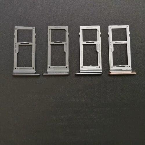 GZM-parts 1pcs/lot High Quality For Samsung Galaxy S9 S9 Plus Single/Dual SIM Card Holder Adapter with Micro Solt SD Card Tray