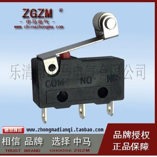 HWEXPRESS 50PCS Fretting Switch Tripod ZW11-N Copper Contact 3-5A Bring Copper Rolling Round Handle