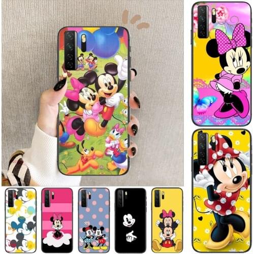 Cool Funny Mickey Mouse Black Soft Cover The Pooh For Huawei Nova 8 7 6 SE 5T 7i 5i 5Z 5 4 4E 3 3i 3E 2i Pro Phone Case cases