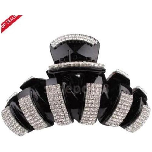 Fashion Crystal Rhinestone Claw Hairpin Women Hair Clamp Accessory Clip Cute